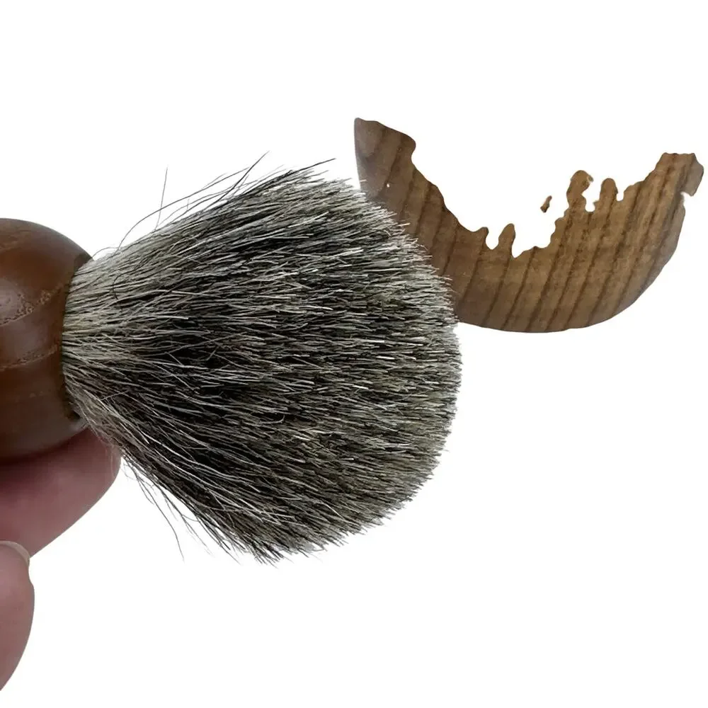 Grandslam Hardwood Shaving Cup And Bristle Brush